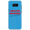 under new management just married mens black wedding present husband t Samsung Galaxy S8