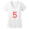 red logo best Women's V-Neck T-Shirt