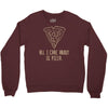 all i care about is pizza Crewneck Sweatshirt