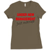 under new management just married mens black wedding present husband t Ladies Fitted T-Shirt