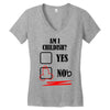 am i childish Women's V-Neck T-Shirt