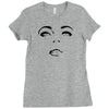 girl eye face black Ladies Fitted T-Shirt