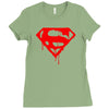 dripping blood Ladies Fitted T-Shirt