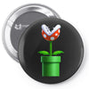 nintendo mario brothers piranha plant Pin-back button