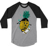 pineapple skateboarding 3/4 Sleeve Shirt