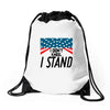 I Don't Kneel Drawstring Bags