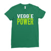 veggie power! Ladies Fitted T-Shirt