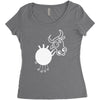 crazy cow Women's Triblend Scoop T-shirt
