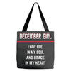 December Girl Tote Bags