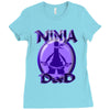 ninja dad Ladies Fitted T-Shirt