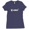 e=mc2 physics science geek physics t shirt Ladies Fitted T-Shirt