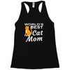 world's best cat mom Racerback Tank