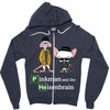 pinkman and the heisenbrain Zipper Hoodie