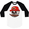 mario skull 3/4 Sleeve Shirt