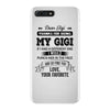 Dear Gigi, Love, Your Favorite iPhone 7 Plus Shell Case