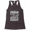proud dad 3 Racerback Tank