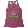 Vegetarian Pot Leaf Racerback Tank