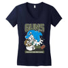 anti dauphin violeurs Women's V-Neck T-Shirt