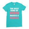the best kind of mom raises a nurse Ladies Fitted T-Shirt
