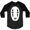 no face noface spirited away chibli manga anime tee 3/4 Sleeve Shirt