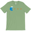funny 80s pacman cookie monster retro gaming T-Shirt