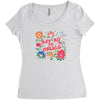 learn from the flowers Women's Triblend Scoop T-shirt