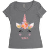 birthday unicorn family series sister Women's Triblend Scoop T-shirt