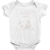 christmas funny dog &amp; snowman Baby Onesie