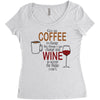 give me cofee or wine Women's Triblend Scoop T-shirt