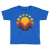 sunset mountain Toddler T-shirt