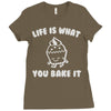 cupcake Ladies Fitted T-Shirt