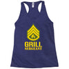 grill sergeant military Racerback Tank