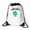 little miss smarty pants Drawstring Bags
