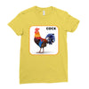 cock Ladies Fitted T-Shirt