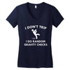 i don't trip Women's V-Neck T-Shirt