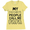 fathers day papa's Ladies Fitted T-Shirt