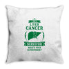 I am a Liver Cancer Survivor - What's Your Superpower? Throw Pillow