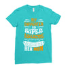 My Daughter Is Super Awesome Her Mom Ladies Fitted T-Shirt