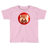 route 66 sign distressed, ideal birthday gift or present Toddler T-shirt