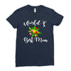 world's best mom Ladies Fitted T-Shirt