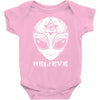 alien believe Baby Onesie