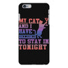 my cat and i stay in tonight iPhone 6 Plus/6S Plus Case