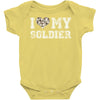 i love my soldier hunter camouflage Baby Bodysuit
