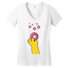 homer donuts Women's V-Neck T-Shirt