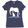 only elephants should wear ivory Ladies Fitted T-Shirt