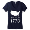 party like it's 1776 Women's V-Neck T-Shirt