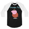 peppa pig grandpa pig 3/4 Sleeve Shirt