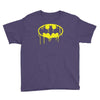 batman dying bleeding logo Youth Tee