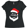 santa claus merry christmas Women's Triblend Scoop T-shirt