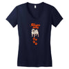 Sleeps With Pug Women's V-Neck T-Shirt